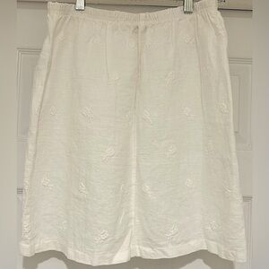 Willow Women’s Embroidered White Skirt